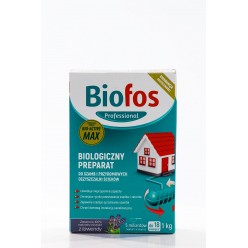 Биофос порошок для септиков и очистит.станций Biofos Professional 1 кг, коробка 