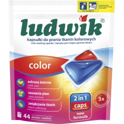 Капсулы для стирки цветных тканей COLOUR 2 in 1 caps "Ludwik" 44 шт