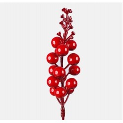 Ветка ягод декоративных искусственных 29см