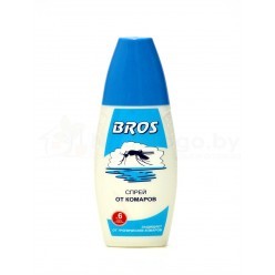 Спрей-жидкость от комаров "Bros", 100 мл 