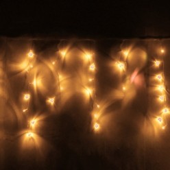 Бахрома для улицы 3м*40/60см 100 ламп LED, Теплый белый