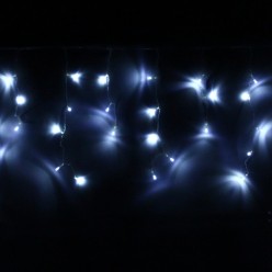 Гирлянда для дома БАХРОМА ширина 3м* в30/50см 120 ламп LED, прозрачный провод 8 режимов, IP-20, Белый (возможность соединения) 196-082
