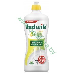 Средство для мытья посуды "Ludwik" цитрус с зеленым чаем 900г.