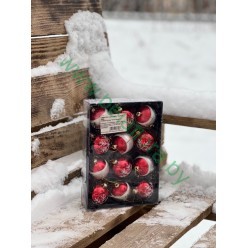 Шары ёлочные пласт. 12 шт/уп 5см арт. BAI7086